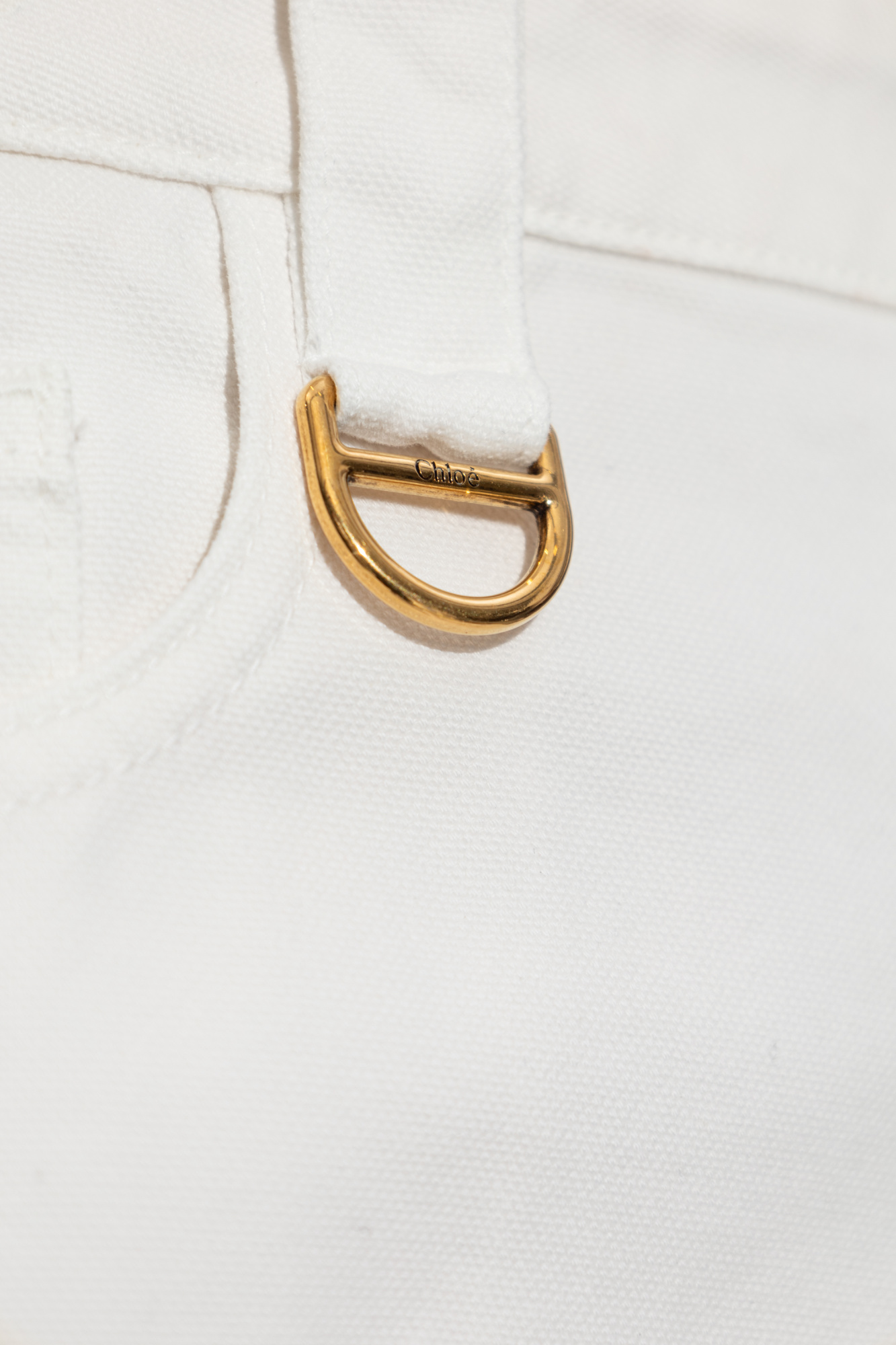 White Straight-leg trousers Chloé - Vitkac France